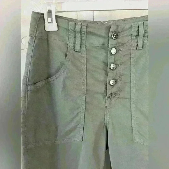 Veronica Beard Arya Straight High Rise Pants Women’s Size 27 4 Light Sage Green - Picture 14 of 16